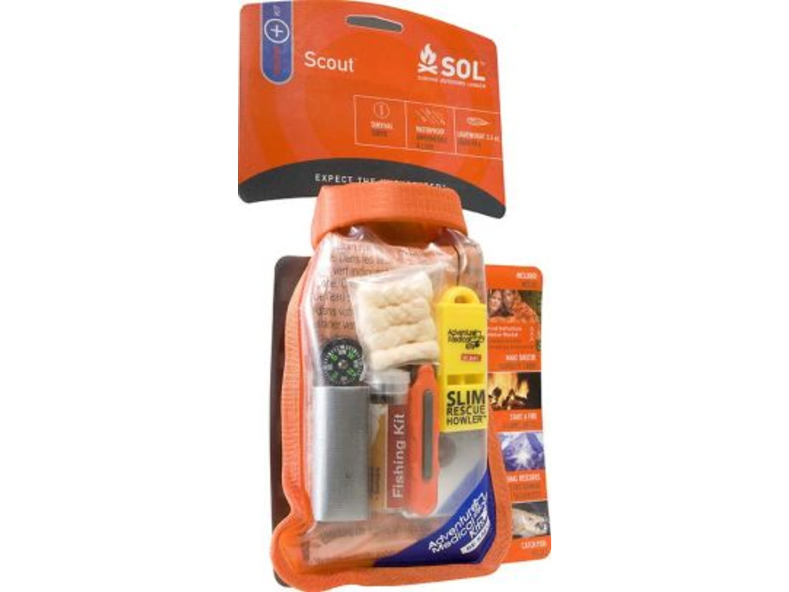 Survive Outdoors Longer Scout Emergency Survival Kit Orange 0140-1727