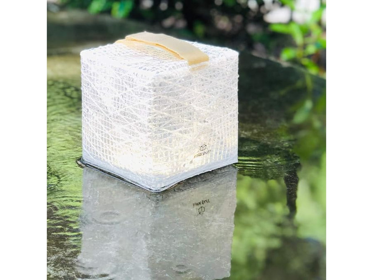 Solight Design SolarPuff Hybrid Solar Lantern Warm/Bright PUFF1-H-LS