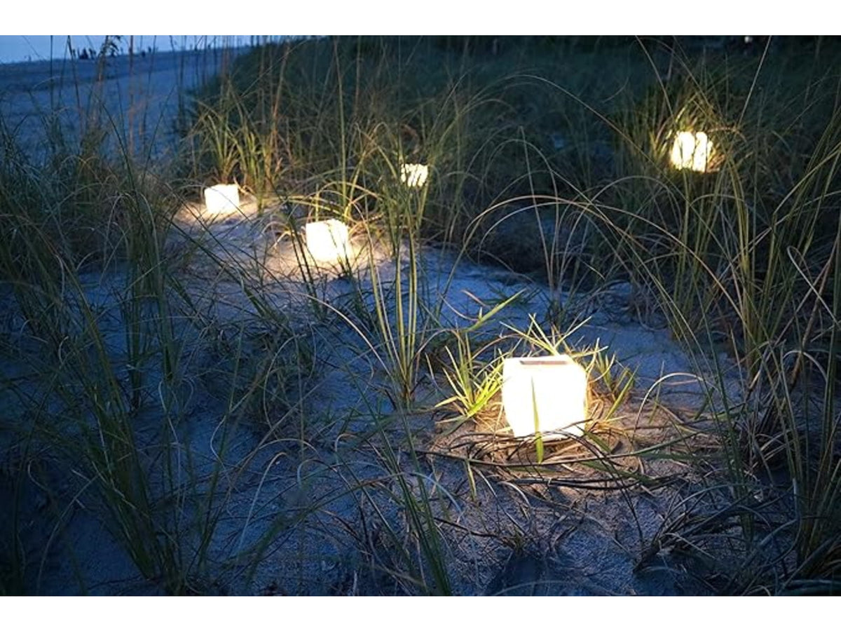 Solight Design SolarPuff Hybrid Solar Lantern Warm/Bright PUFF1-H-LS
