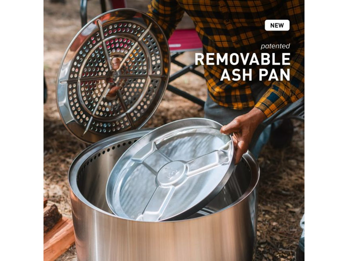 Solo Stove Bonfire Cast Iron Grill Top and Hub Stainless-Steel Cast-Iron Black Medium SSBON-COOKING-BUNDLE