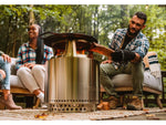 Solo Stove Bonfire Cast Iron Grill Top and Hub Stainless-Steel Cast-Iron Black Medium SSBON-COOKING-BUNDLE