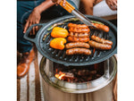 Solo Stove Bonfire Cast Iron Grill Top and Hub Stainless-Steel Cast-Iron Black Medium SSBON-COOKING-BUNDLE