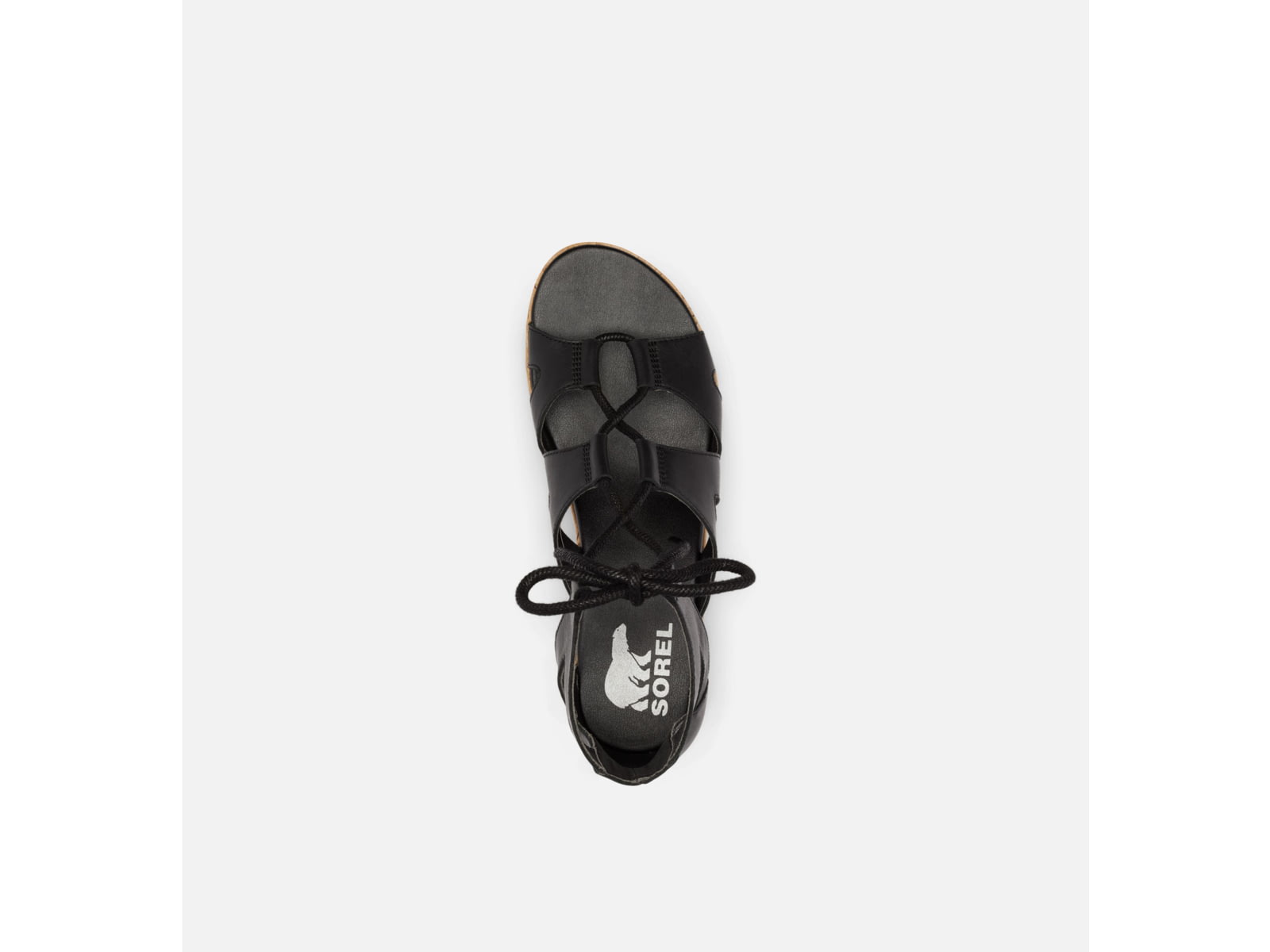 Sorel Cameron Flatform Lace Wedge Sandals Leather - Women's