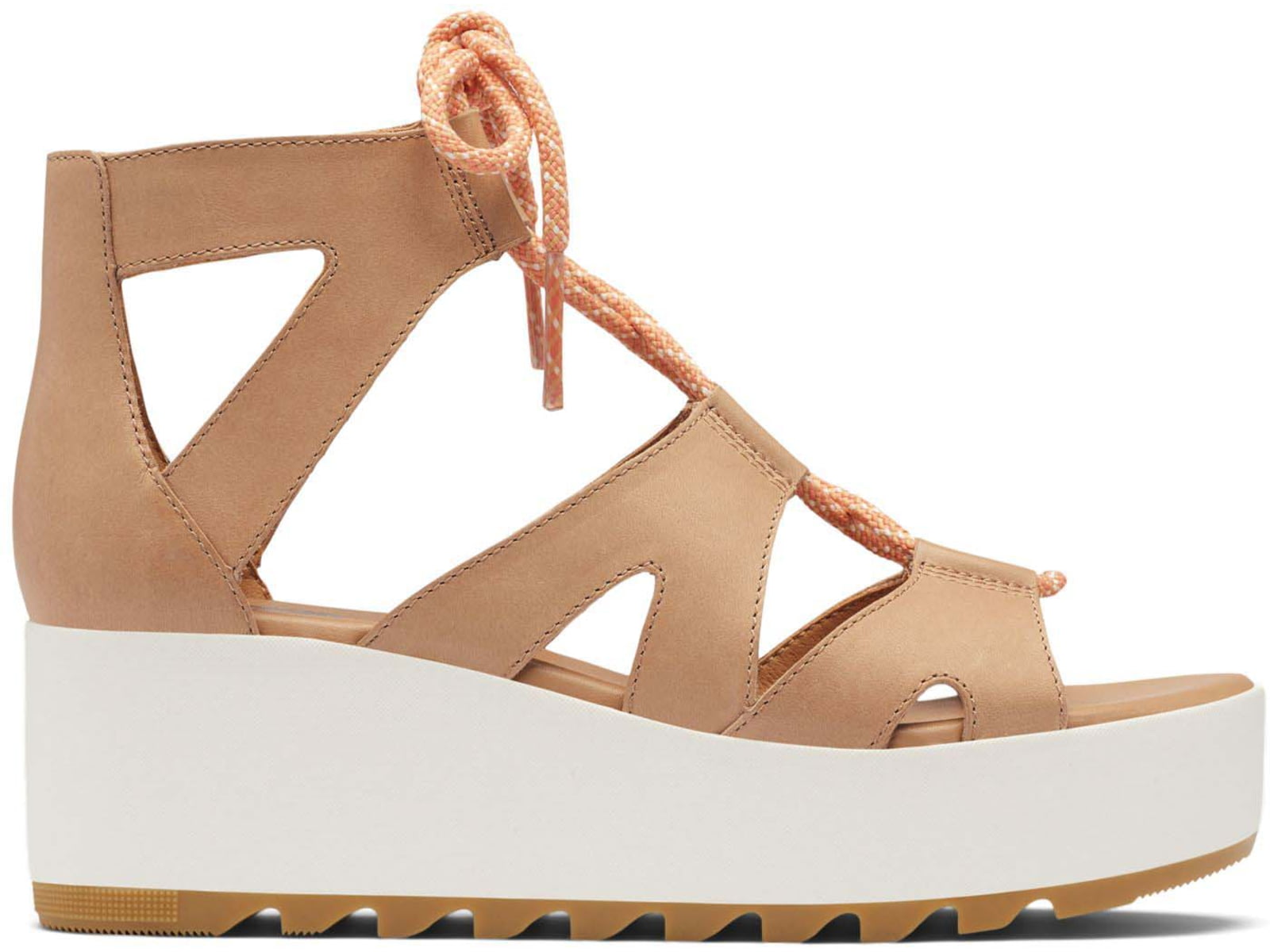 Sorel Cameron Flatform Lace Wedge Sandals Leather - Women's
