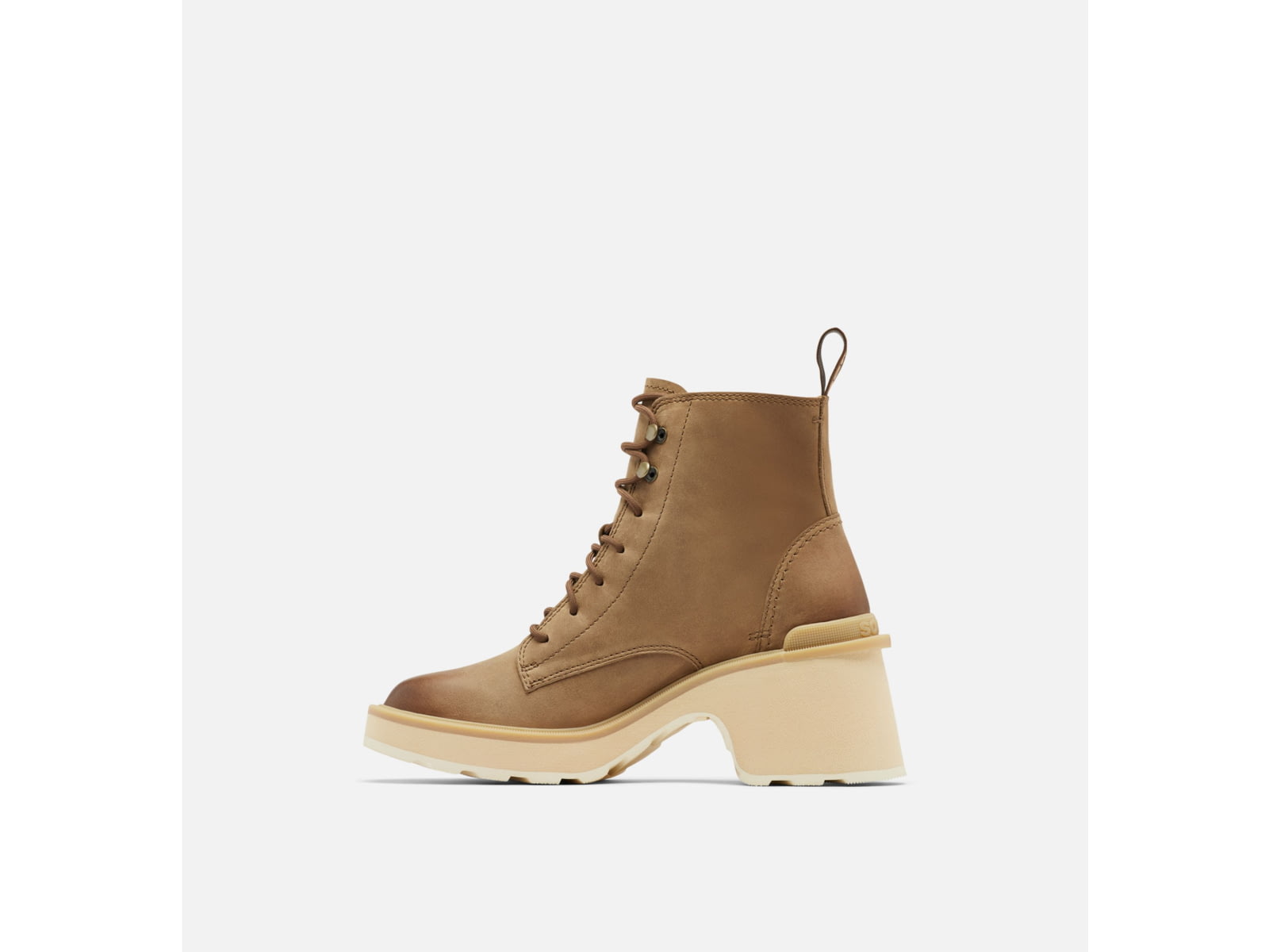 Sorel Hi-Line Heel Lace Boots - Women's Umber/Ceramic 8US