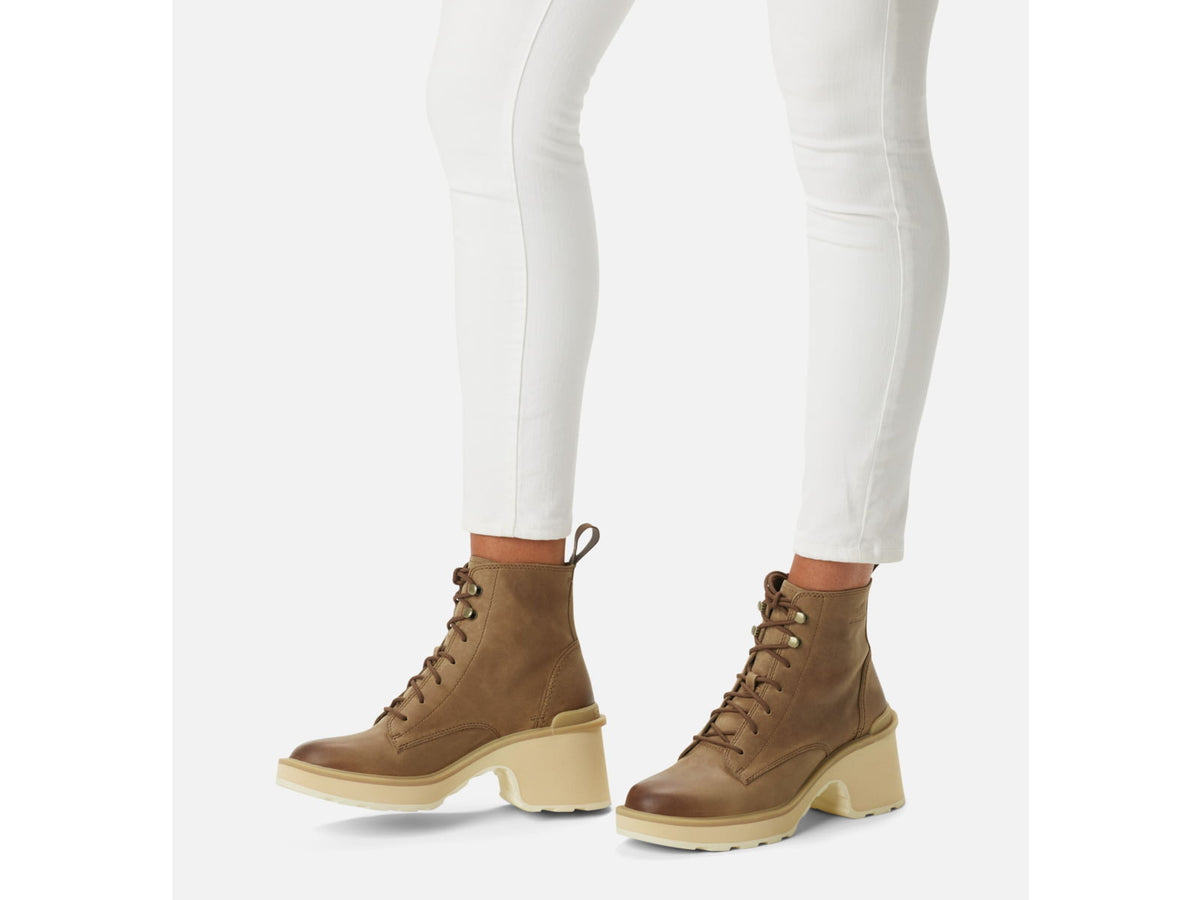 Sorel Hi-Line Heel Lace Boots - Women's Umber/Ceramic 8US