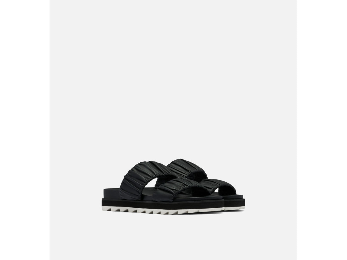Sorel Roaming Two Strap Slide Sandals - Women's Black/Chalk 9.5 US