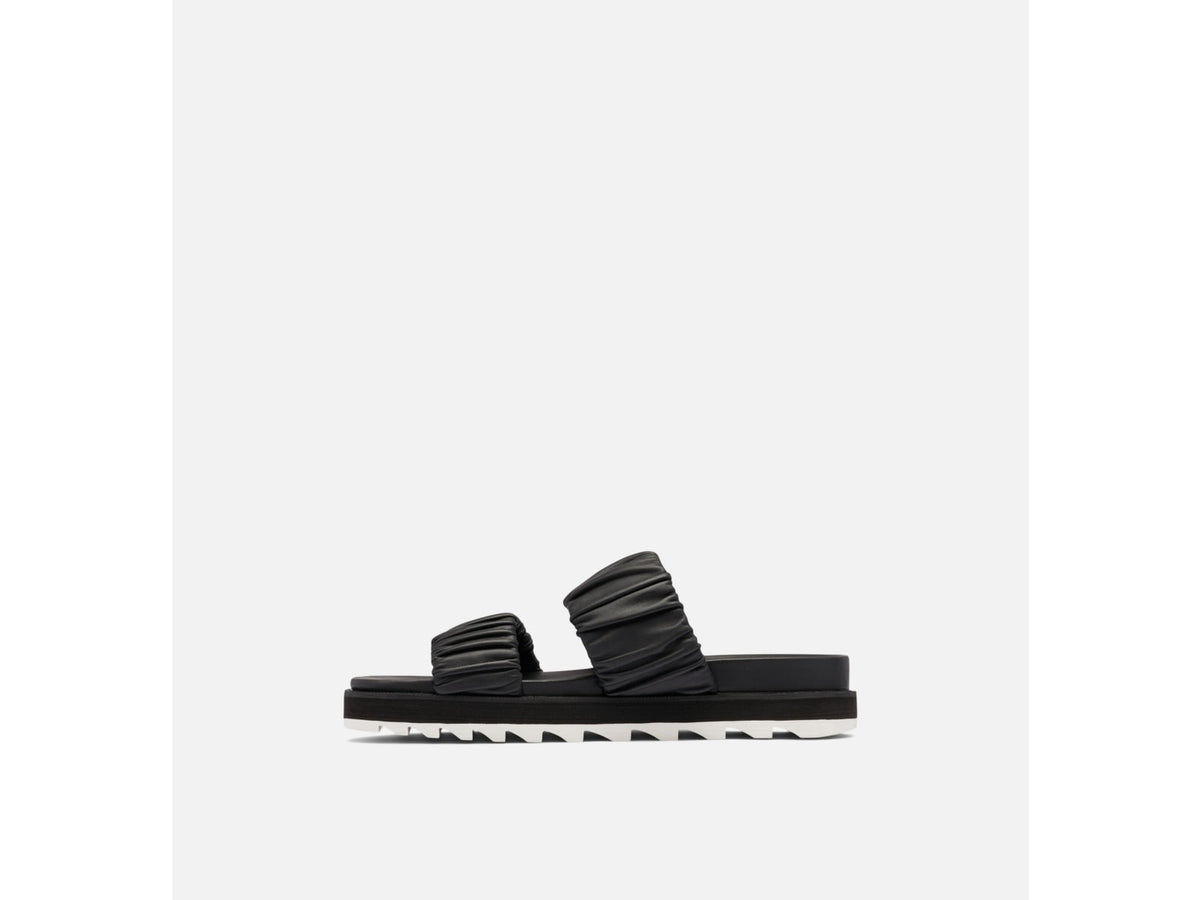 Sorel Roaming Two Strap Slide Sandals - Women's Black/Chalk 9.5 US