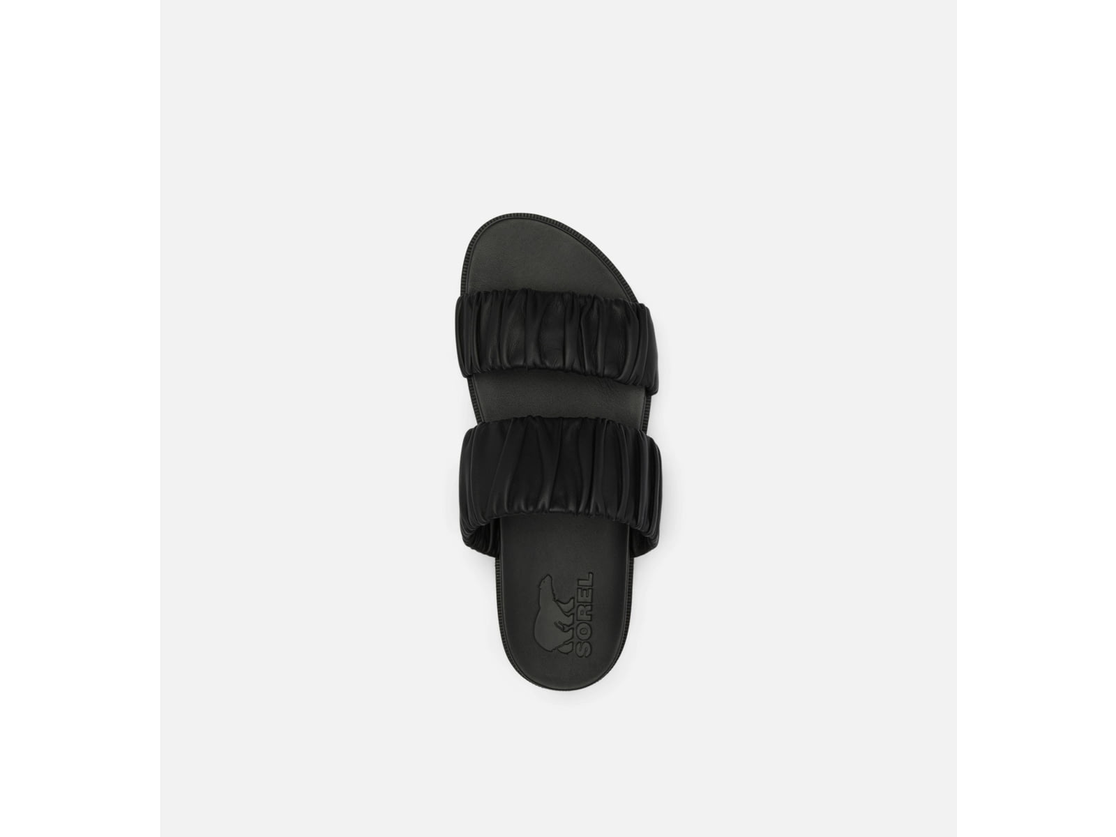 Sorel Roaming Two Strap Slide Sandals - Women's Black/Chalk 9.5 US