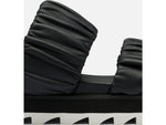 Sorel Roaming Two Strap Slide Sandals - Women's Black/Chalk 9.5 US