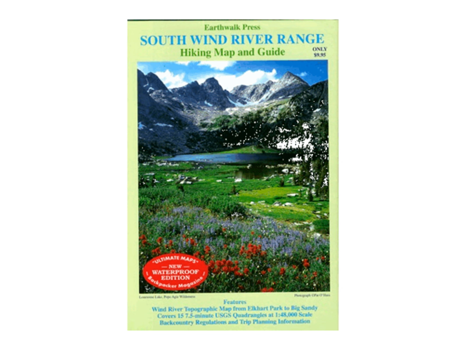 Earthwalk Press South Wind River Range Map & Guide 21-8WP