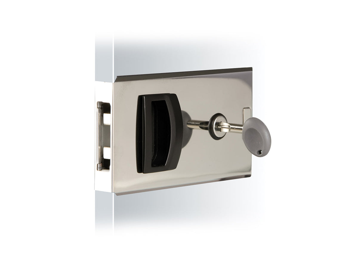 Southco Flush Sliding Door Latch - Square - Aluminum MF-01-110-60