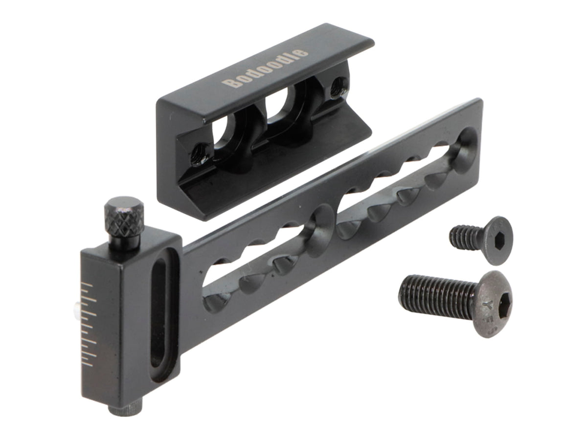 Specialty Archery Influence Long Bar Kit Extension w/Double Berger Hole Option Black INF-LBK