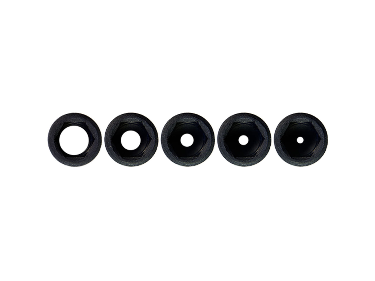 Specialty Archery Stack It Peep Sight Capture Aperture Kit Set of 5 Black STKAKT
