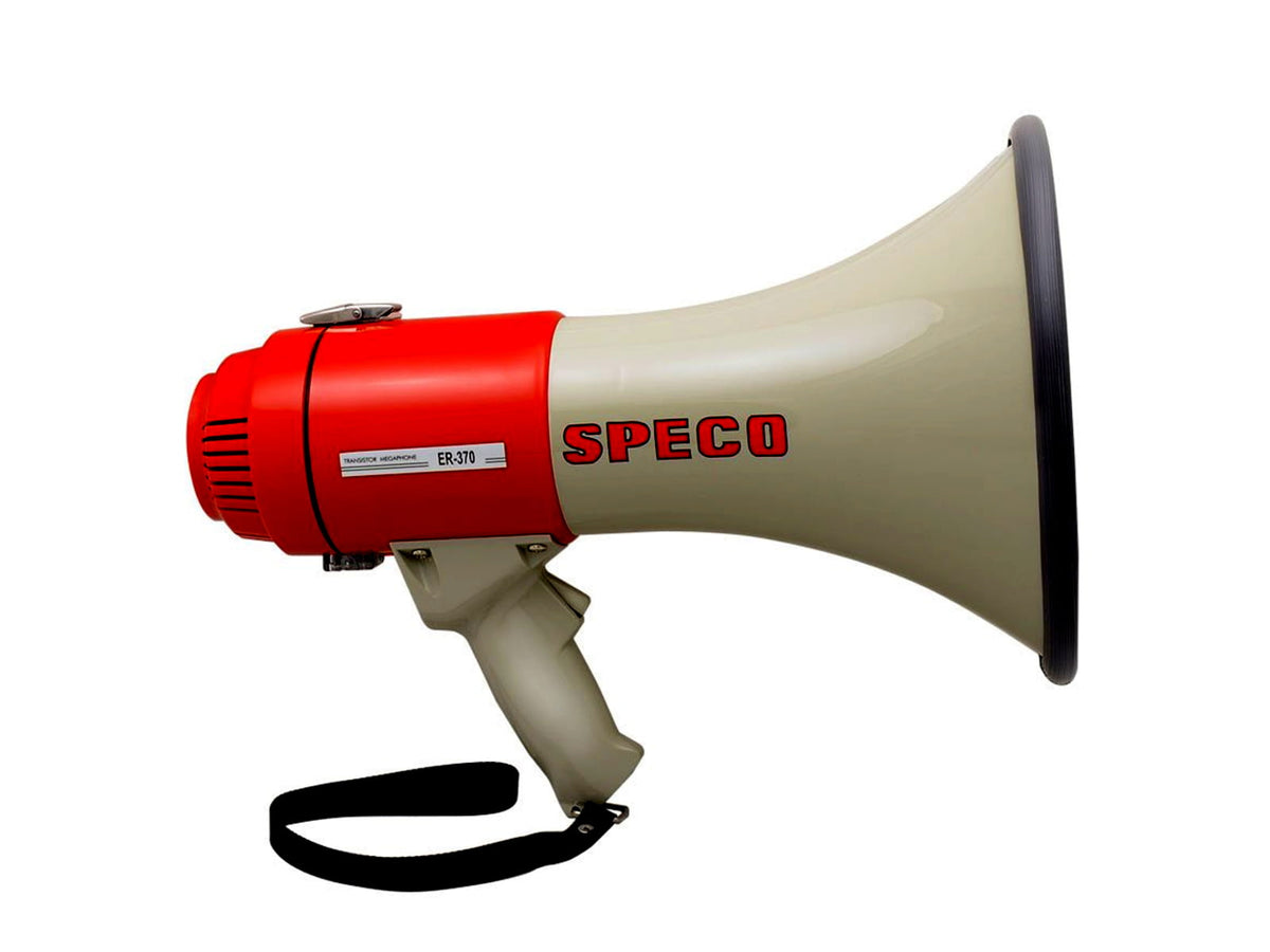 Speco Tech ER370 Deluxe Megaphone w/Siren - Red/Grey - 16W ER370