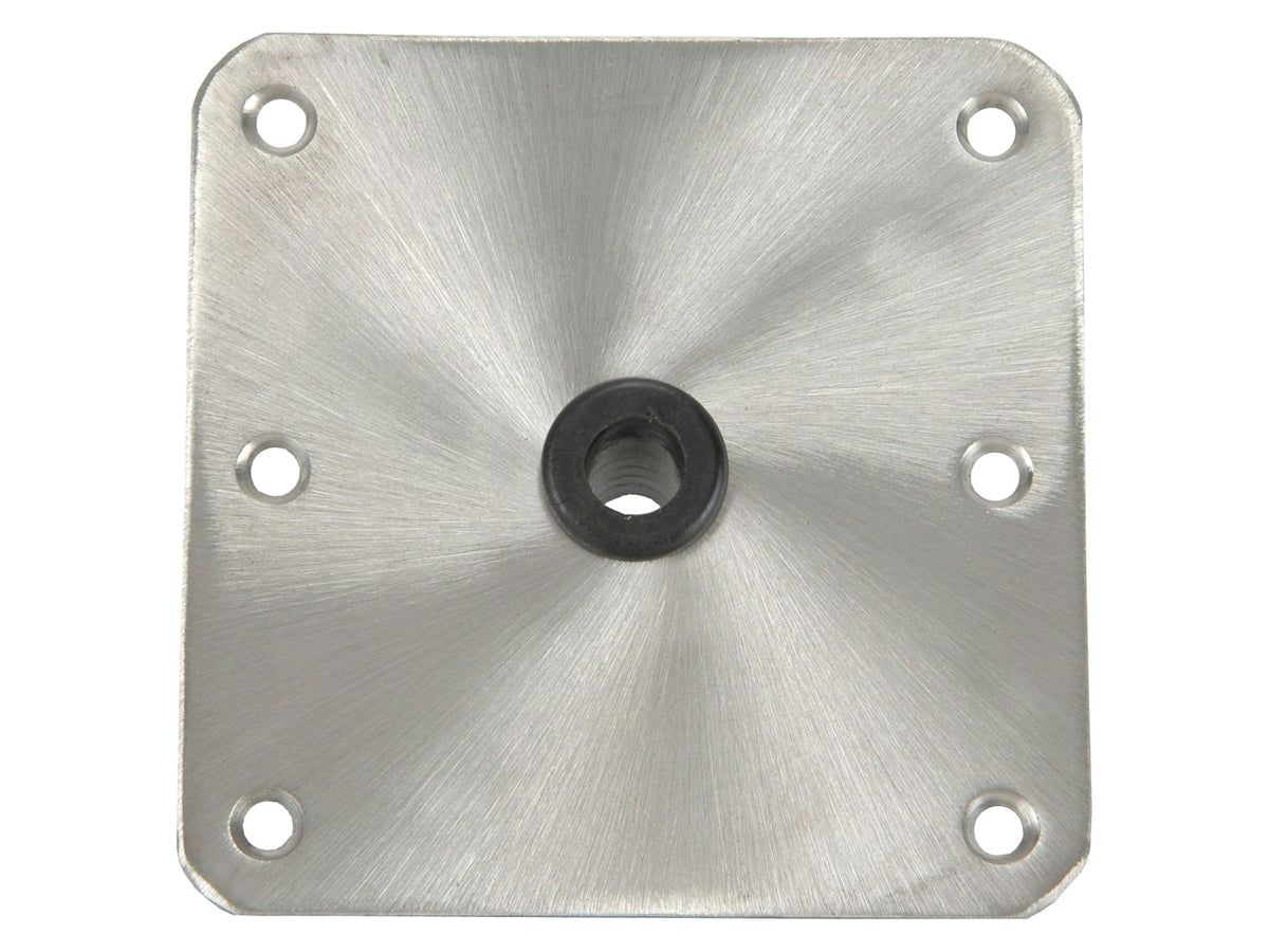 Springfield Marine Kingpin Standard Square Base Plate With Satin Finish - 7in x 7" Stainless Steel 7in x 7in 1620001
