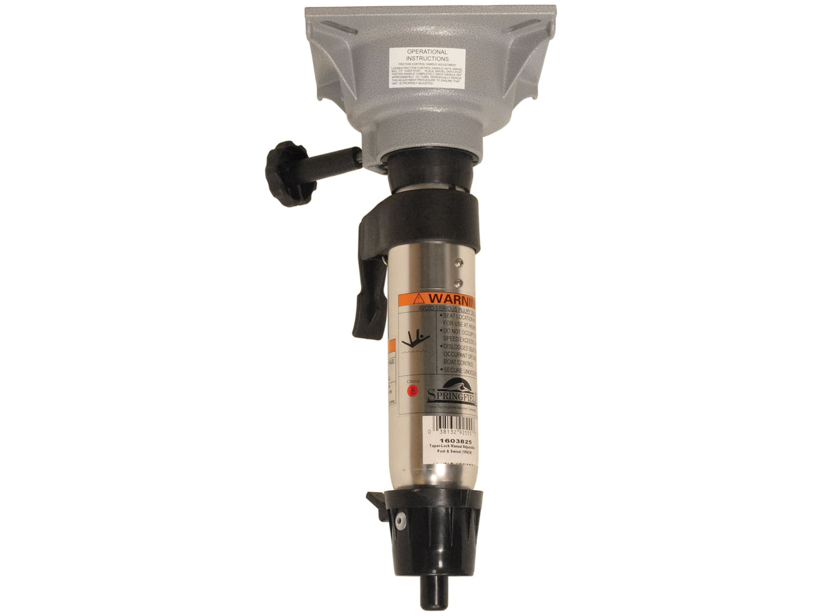 Springfield Marine Taper Lock Manual Adjustable Pedestal w/ Seat Mount 1603825