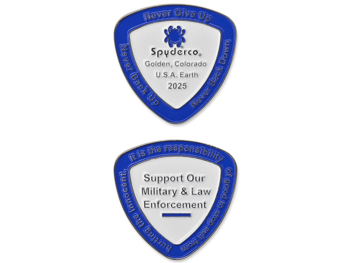 Spyderco 2025 Coin Blue