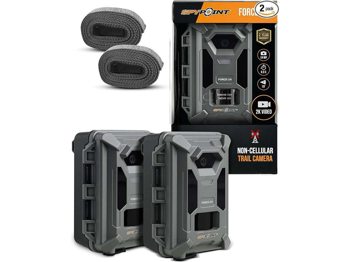Spypoint Force-24 Twin Pack Non-Cellular Trail Cameras Gray 1838