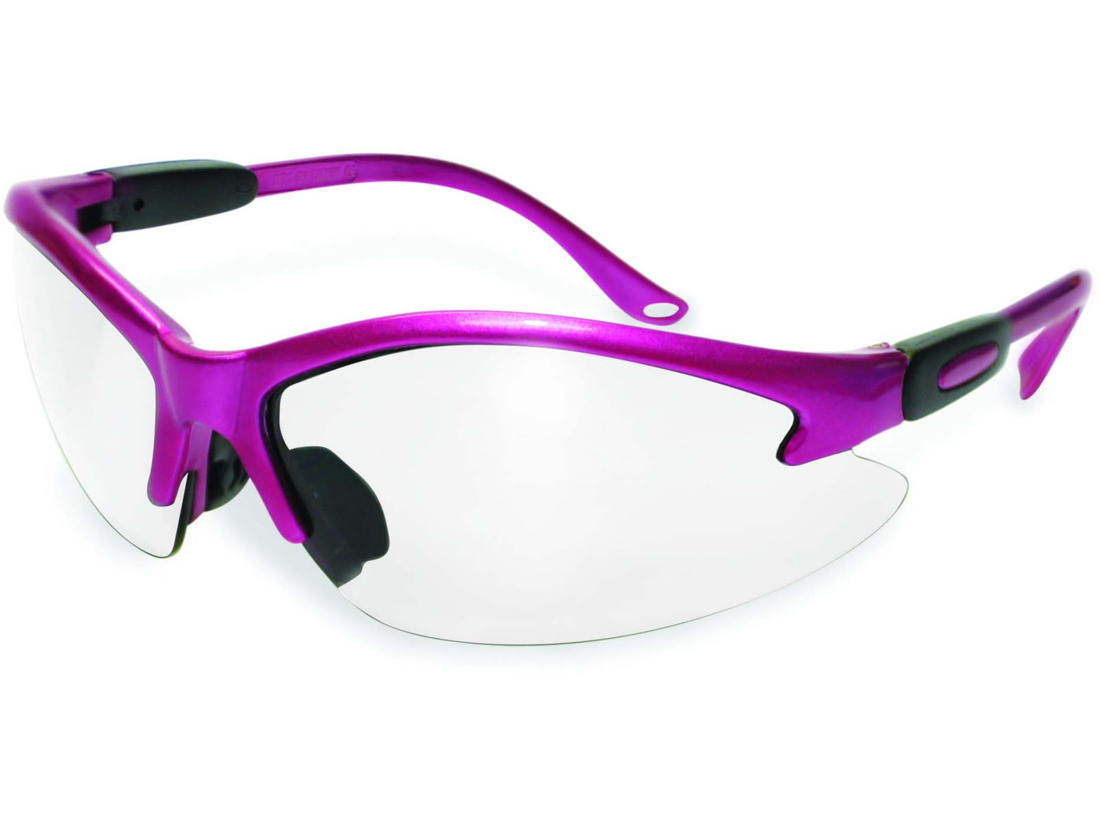 SSP Eyewear Columbia Color Frame Safety Glasses Pink Frame Crystal Clear Anti-Fog Lens COLUMBIA PK CL A/F