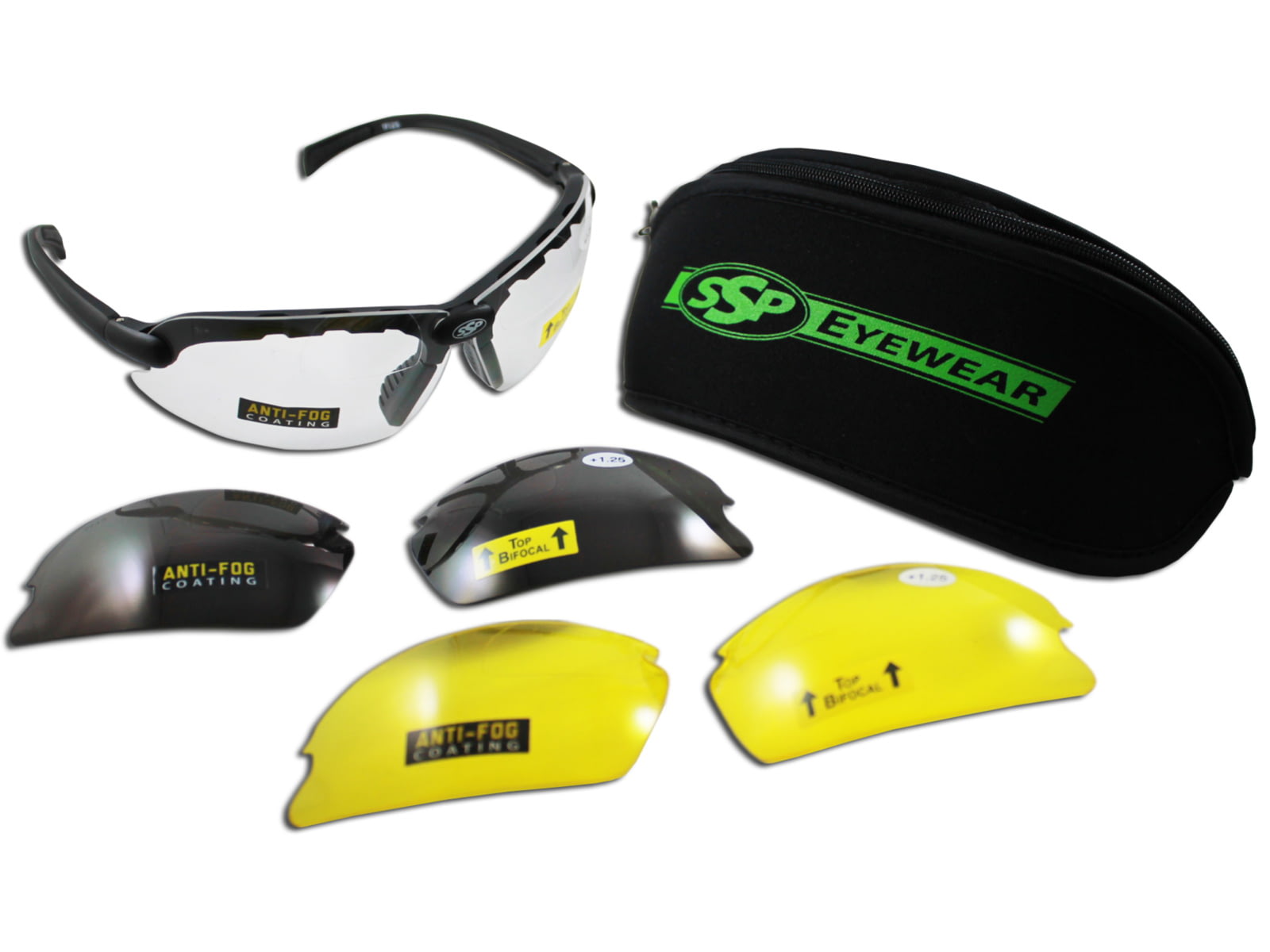 SSP Eyewear Top Focal Assorted Interchangeable Shooting Glasses w/