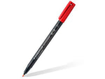 Staedtler Lumocolor Permanent F Width Pen Pack - 4 Colors w/ Stand-Up Box - Red Blue Green Black 318 WP4