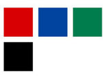 Staedtler Lumocolor Permanent F Width Pen Pack - 4 Colors w/ Stand-Up Box - Red Blue Green Black 318 WP4
