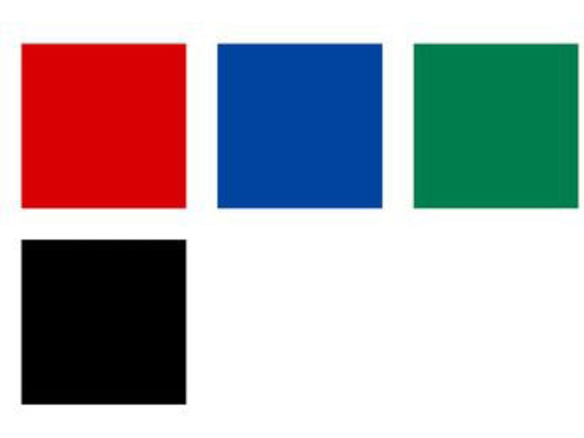 Staedtler Lumocolor Permanent F Width Pen Pack - 4 Colors w/ Stand-Up Box - Red Blue Green Black 318 WP4