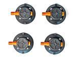 Star-Batt SUX Mounts - Pack of 4 Black/Orange SB-SUX