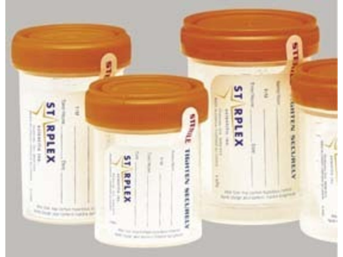 Starplex LeakBuster Specimen Containers Starplex B902-1O 90 Ml 3 oz. Containers