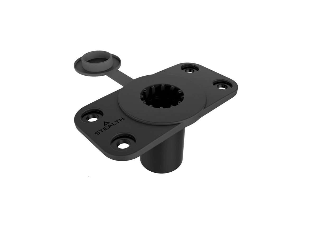 Stealth Rod Holders Flush Mount Base Black FMB