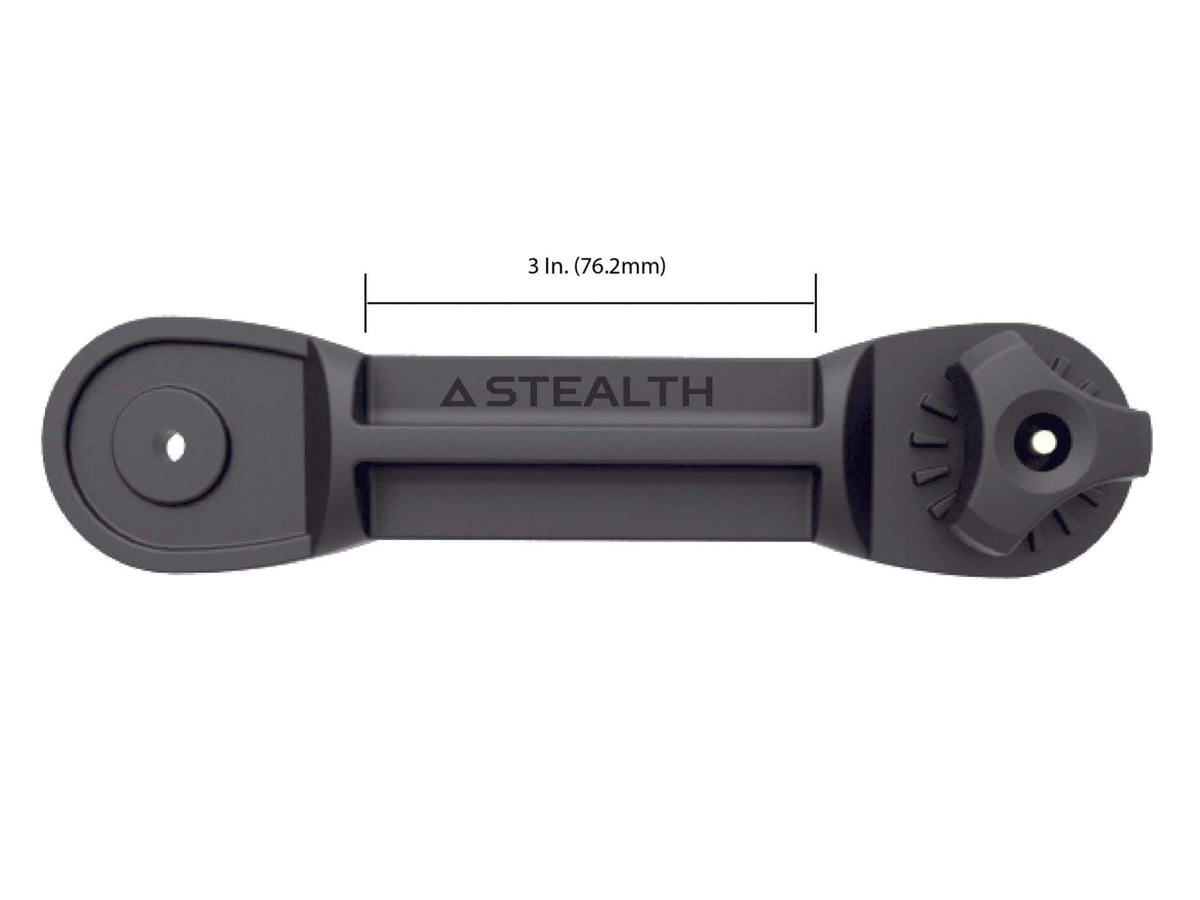 Stealth Rod Holders Dual Pivot Short Extension Black DUPIVEXT -S