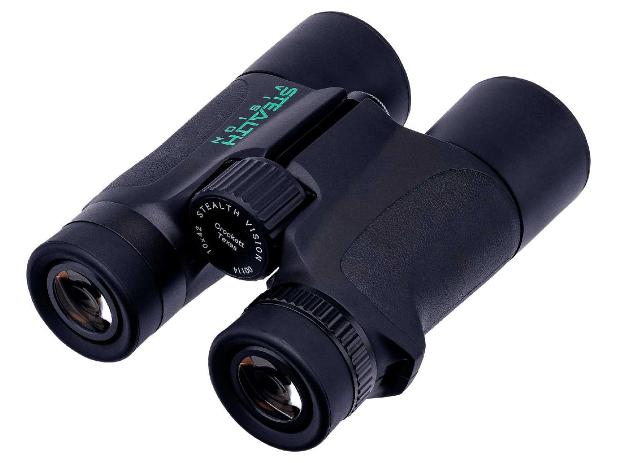 Stealth Vision 10X42 Roof Prism Binoculars Black