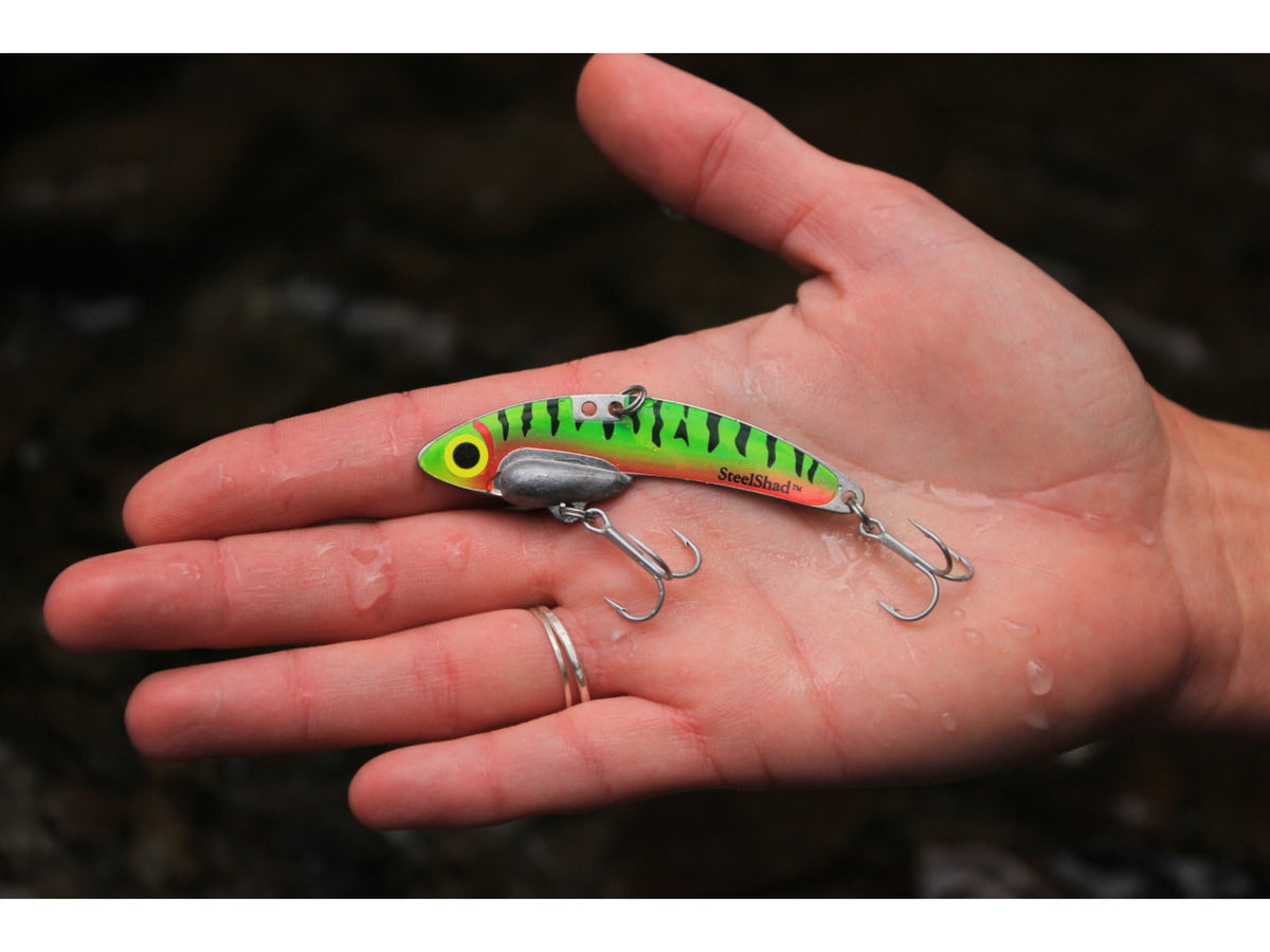SteelShad 3/8 oz Blade Bait Perch/Firetiger