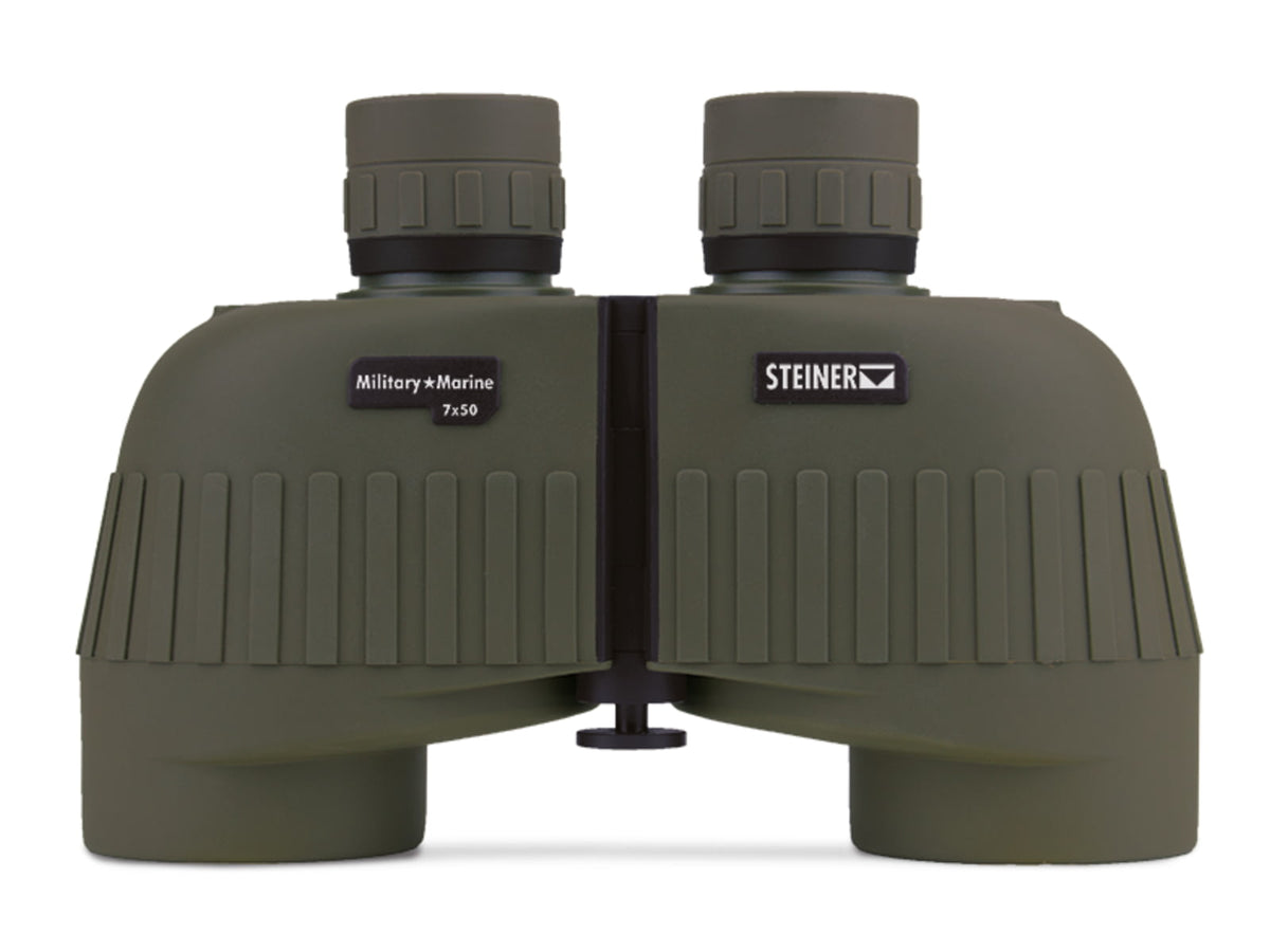 Steiner Military Marine 7x50mm Porro Prism Binoculars NBR Long Life Rubber Armoring Green
