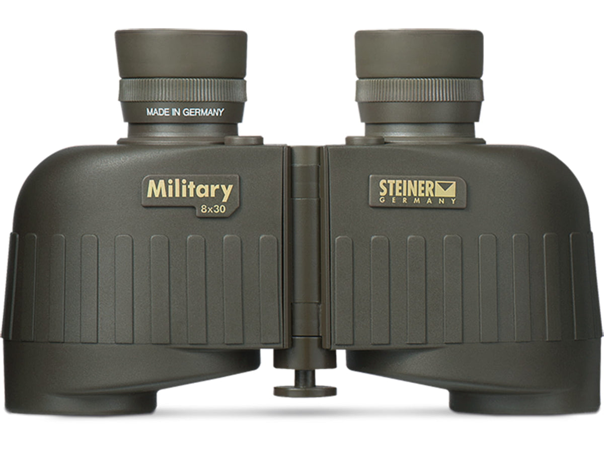 Steiner 8x30mm M30r Military Porro Prism Binoculars with Mil Ranging Reticle NBR Long Life Rubber Armoring OD Green 2640