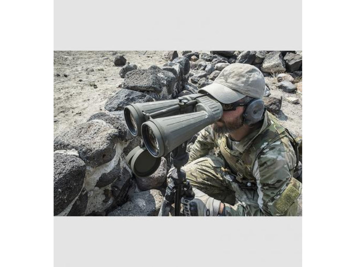 Steiner Military M2080 20x80mm Binocular Porro Prism NBR Long Life Rubber Armoring Olive Drab Green 2675