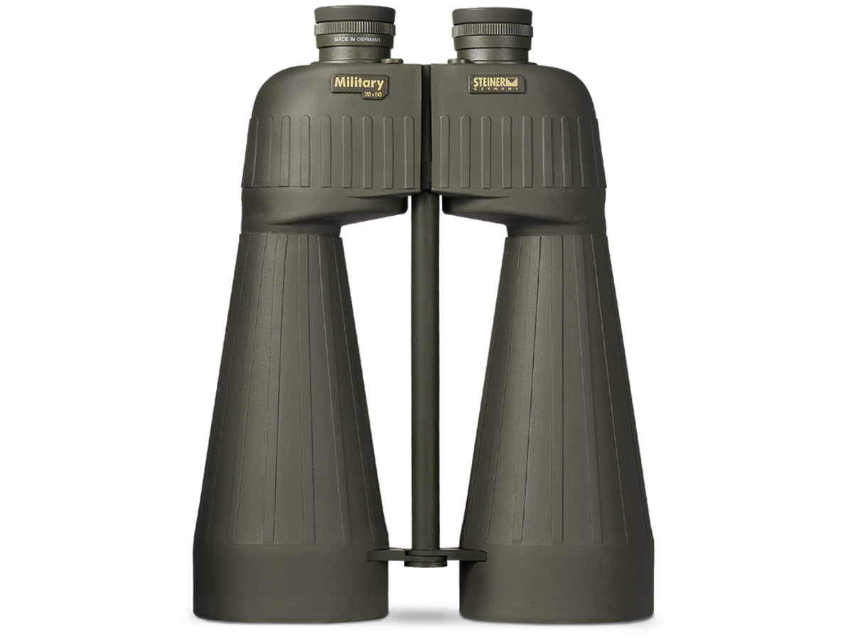 Steiner Military M2080 20x80mm Binocular Porro Prism NBR Long Life Rubber Armoring Olive Drab Green 2675