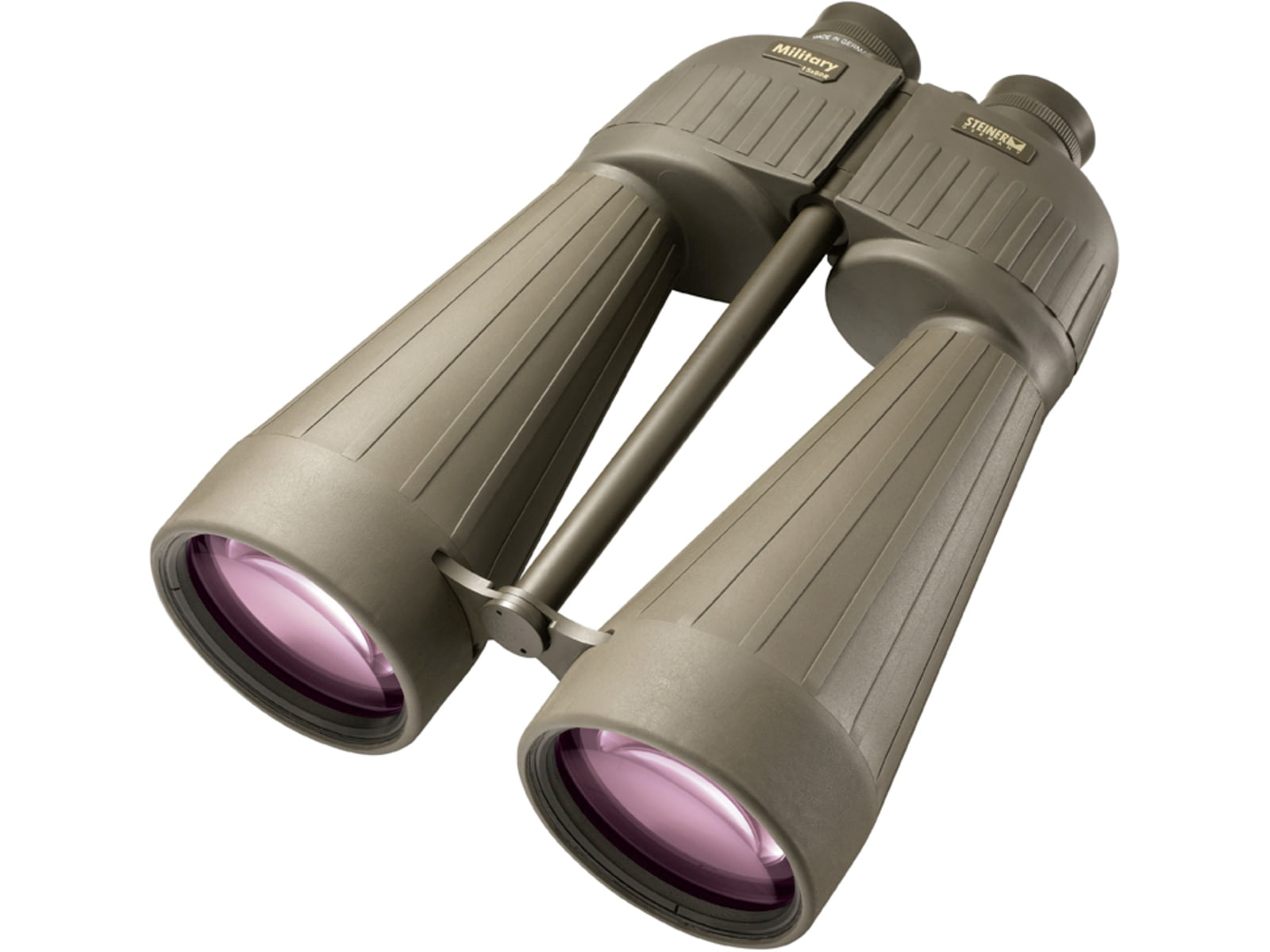 Steiner Military M1580 15x80mm Binocular Porro Prism NBR Long Life Rubber Armoring Black 2670