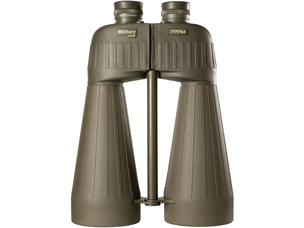 Steiner Military M1580 15x80mm Binocular Porro Prism NBR Long Life Rubber Armoring Black 2670
