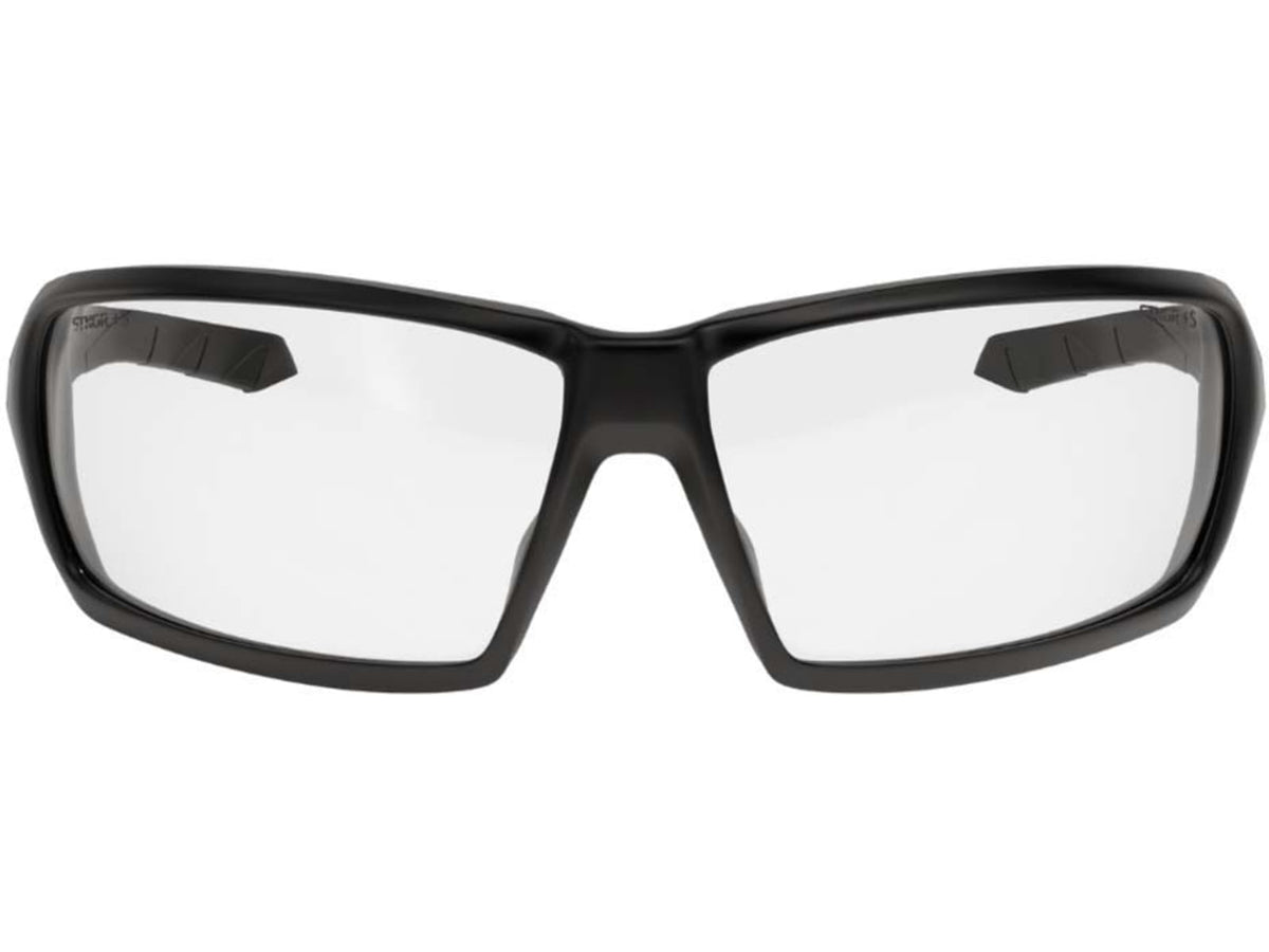 STNGR Ridge Ballistic Sunglasses Matte Black/Clear Large
