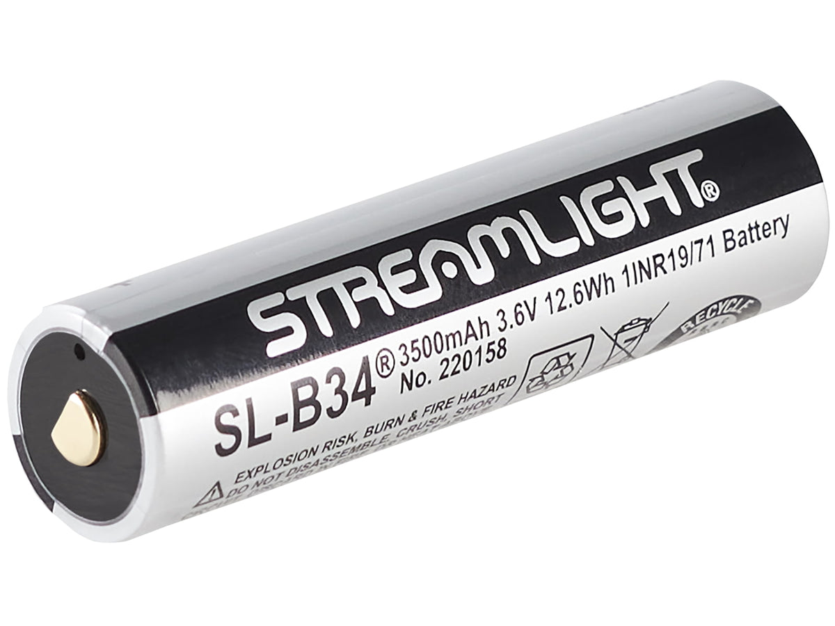 Streamlight 3.6V 3500mAh SL-B34 USB Battery Pack 1 Pack Silver