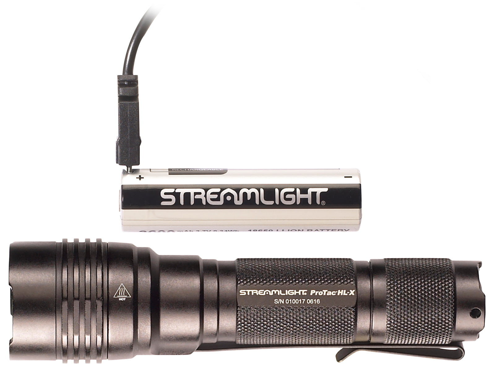 Streamlight Protac Hl-x Flashlight With Usb Rechargeable Battery Black - 88084