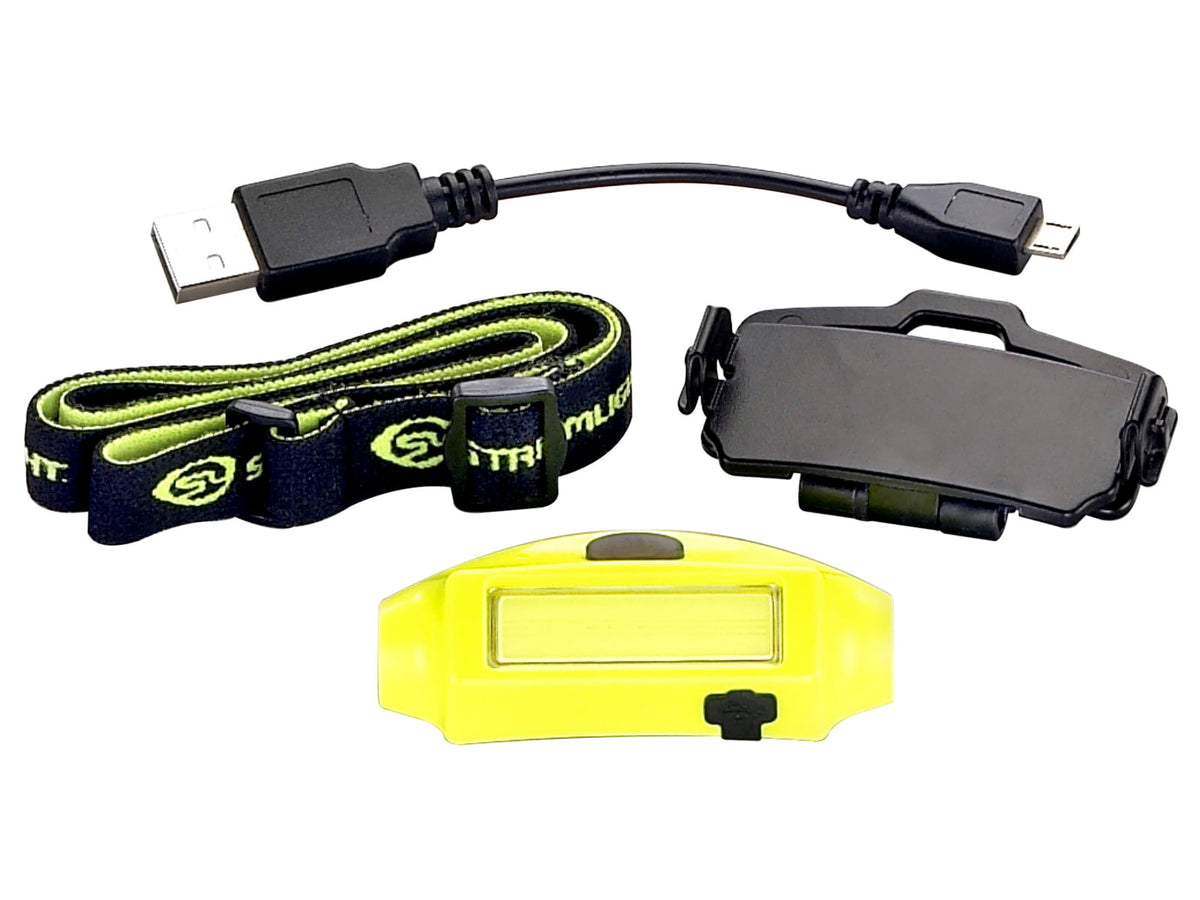 Streamlight Bandit Headlamp w/Head Strap/USB Cord Yellow 61700
