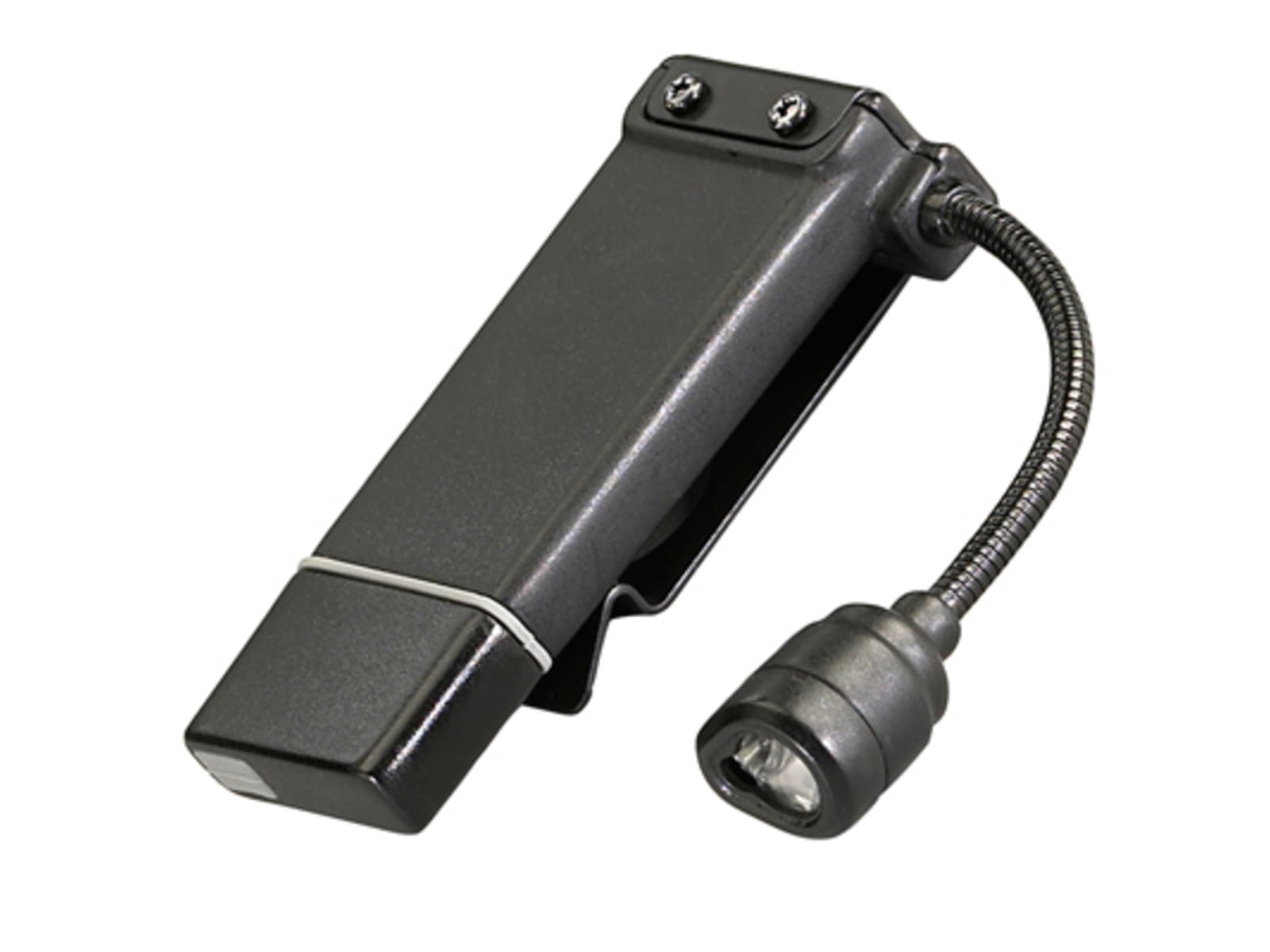 Streamlight ClipMate USB Rechargeable Clip-On Light Black with White and Red LEDs Light Only