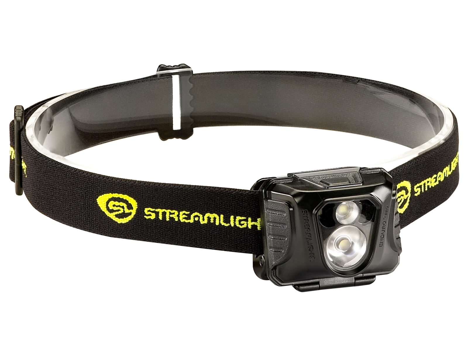 Streamlight Enduro Pro - with 3 AAA alkaline batteries elastic headstrap - Clam Black/Yellow
