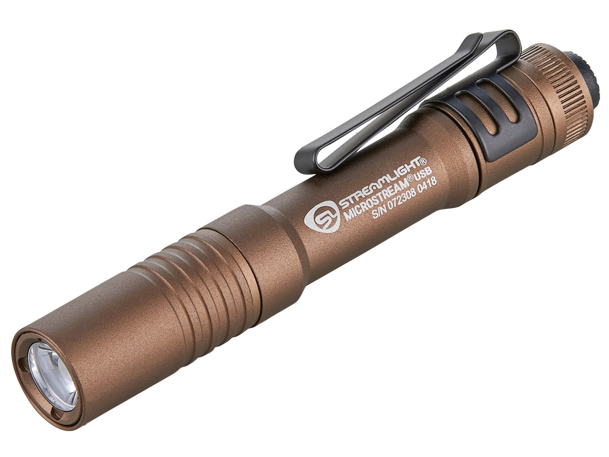 Streamlight MicroStream Ultra-Compact USB Rechargeable Personal Light 250/50 Lumens w/ 5in USB Cord and Lanyard