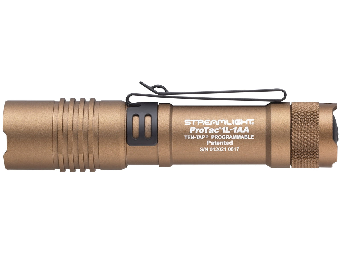 Streamlight PROTAC 1L-1AA Ultra-Compact White LED Flashlight 350 Lumens Coyote