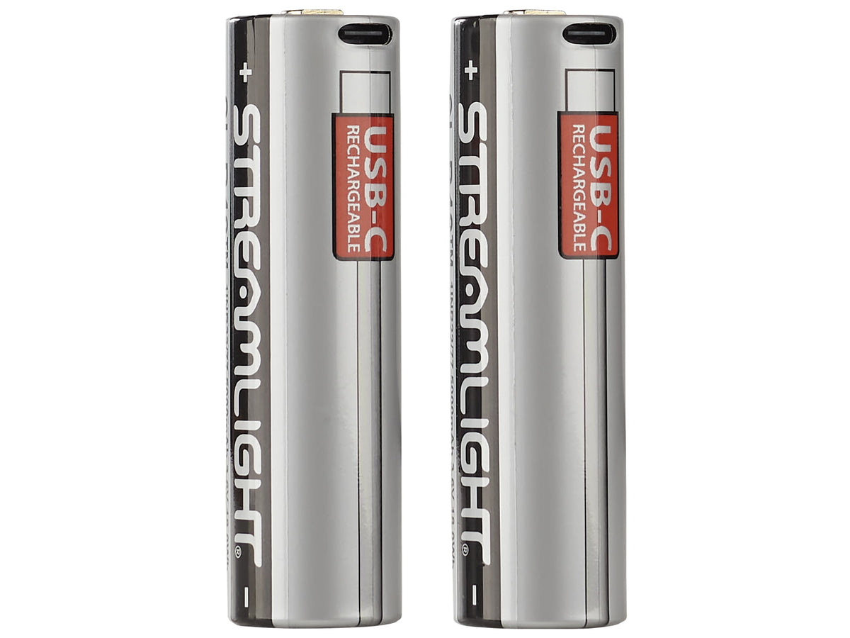 Streamlight SL-B48 USB Lithium Ion Battery - 2 Pack Silver