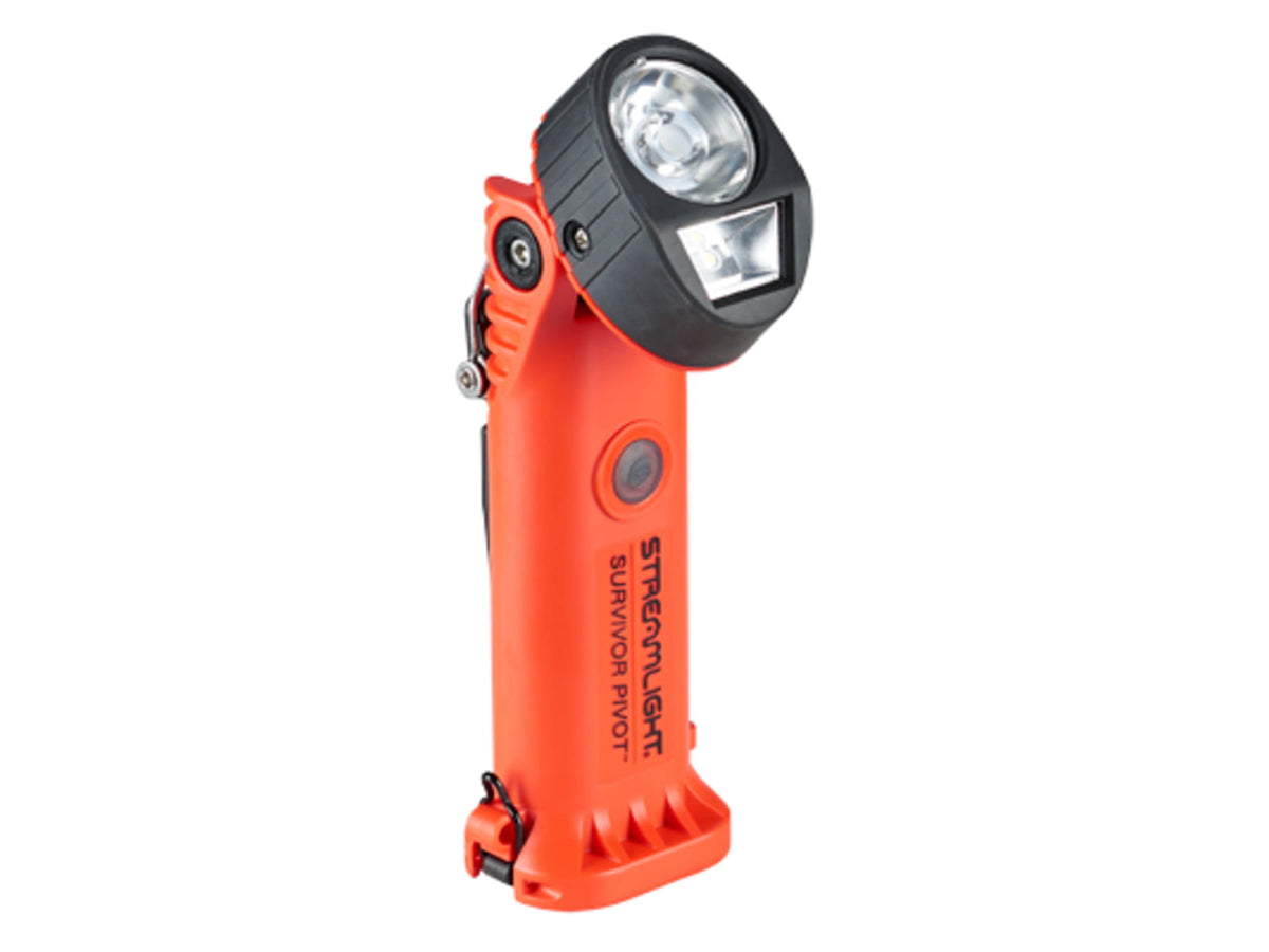 Streamlight Survivor Pivot USB LED Flashlight Alkaline 325 Lumens Orange